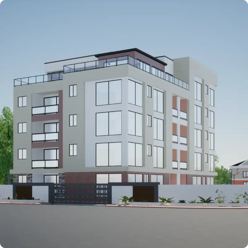Multi apartment block